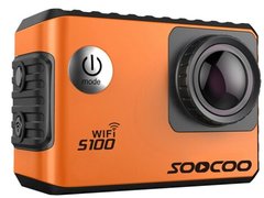 Camera Video Sport 4K iUni Dare S100 Orange, WiFi, GPS, mini HDMI, LCD 2 inch, by Soocoo